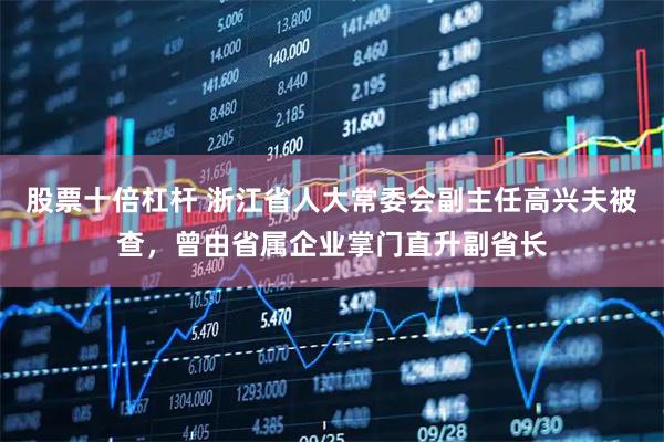 股票十倍杠杆 浙江省人大常委会副主任高兴夫被查，曾由省属企业掌门直升副省长